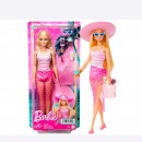 Barbie Doll with Swimsuit and Beach-Themed Accessories
